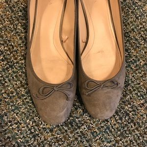 Zara | Grey Suede Ballerina Flat